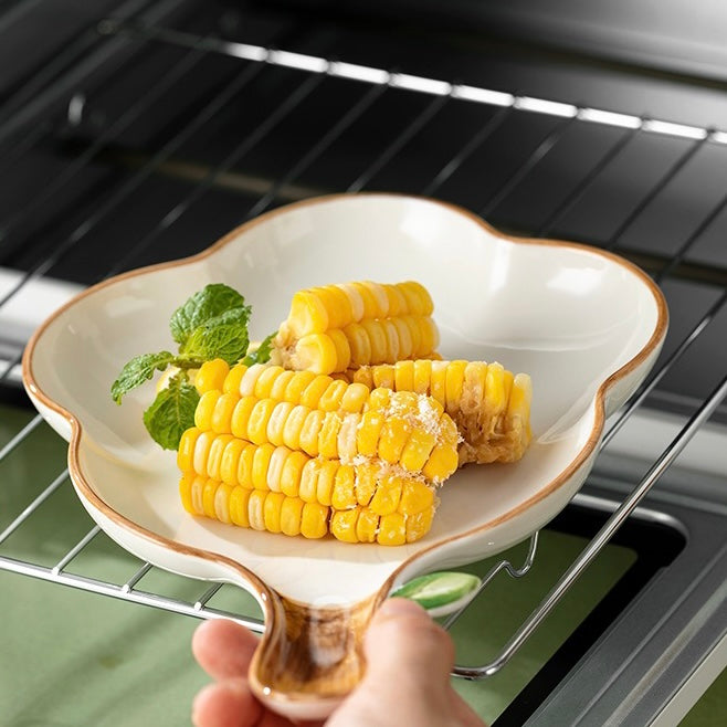 Cute Sunshine Fried Egg Ceramic Bowl & Plate Set
