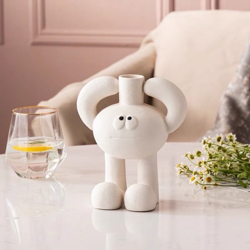 Cute Mr. Big Toe Ceramic Mini Vase