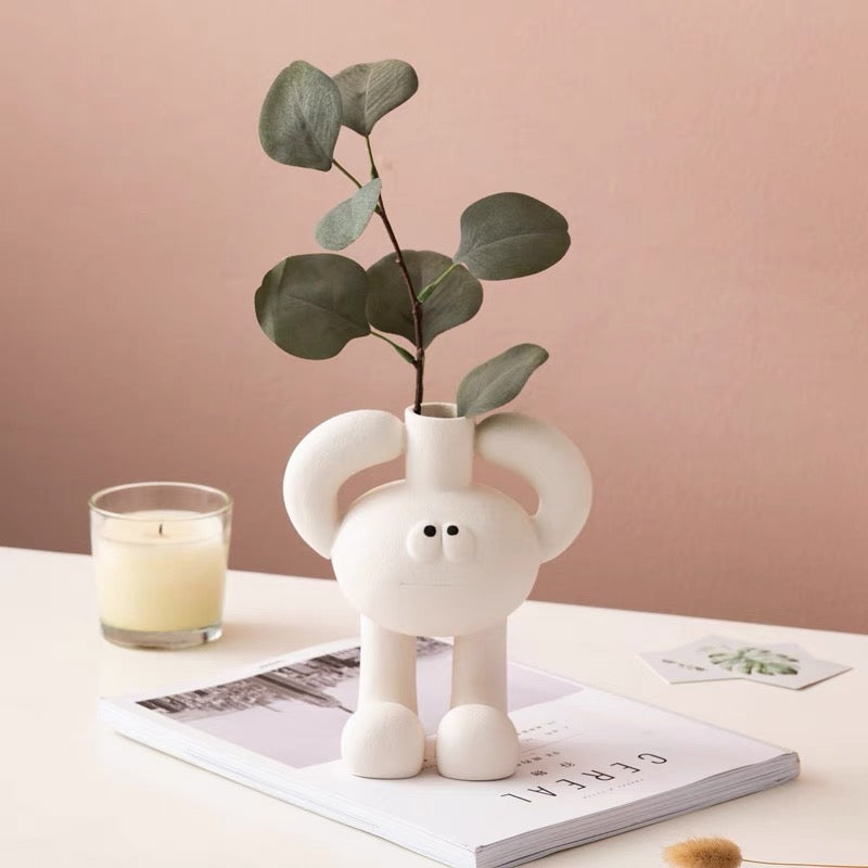 Cute Mr. Big Toe Ceramic Mini Vase