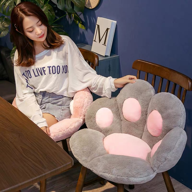 Cute Kawaii Cat Paw Soft Plush Sitting Cushion