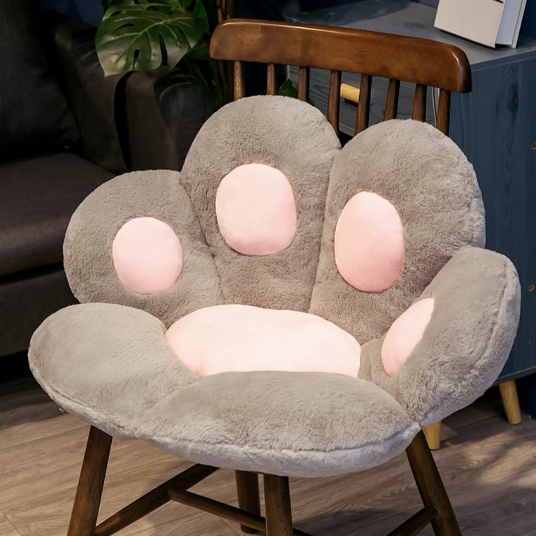Cute Kawaii Cat Paw Soft Plush Sitting Cushion