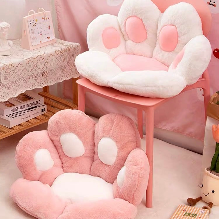Cute Kawaii Cat Paw Soft Plush Sitting Cushion