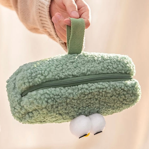 Cute Fluffy Mr Eye Ball Big Size Pencil Case