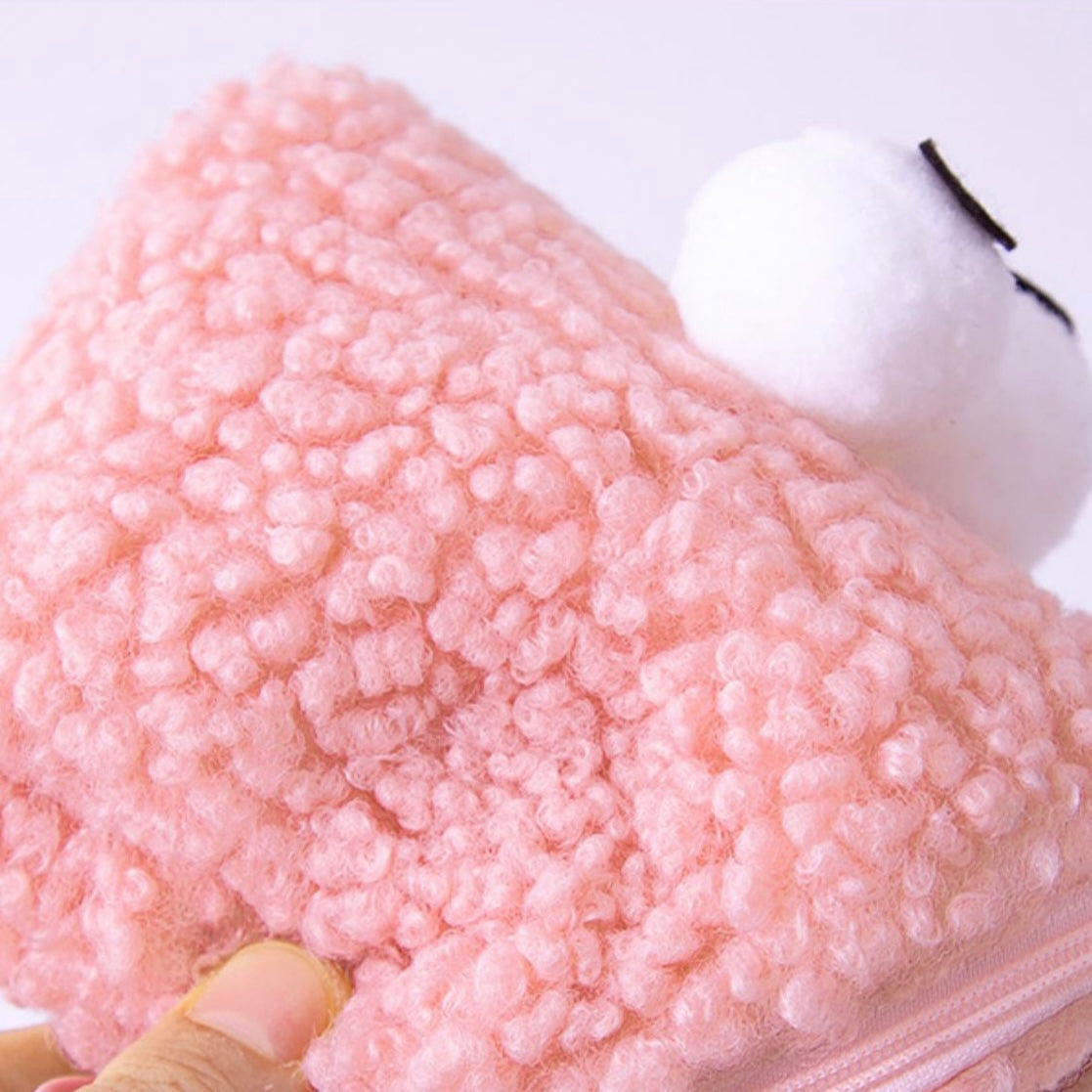 Cute Fluffy Mr Eye Ball Big Size Pencil Case