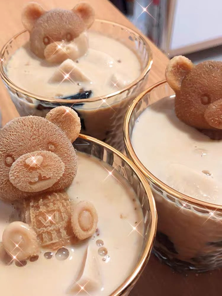 Cute Kawaii Teddy Bear 3D Ice Cube Silicone Mold