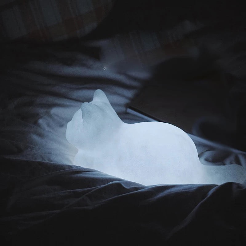 Cute White Cat LED Decorative Night Light