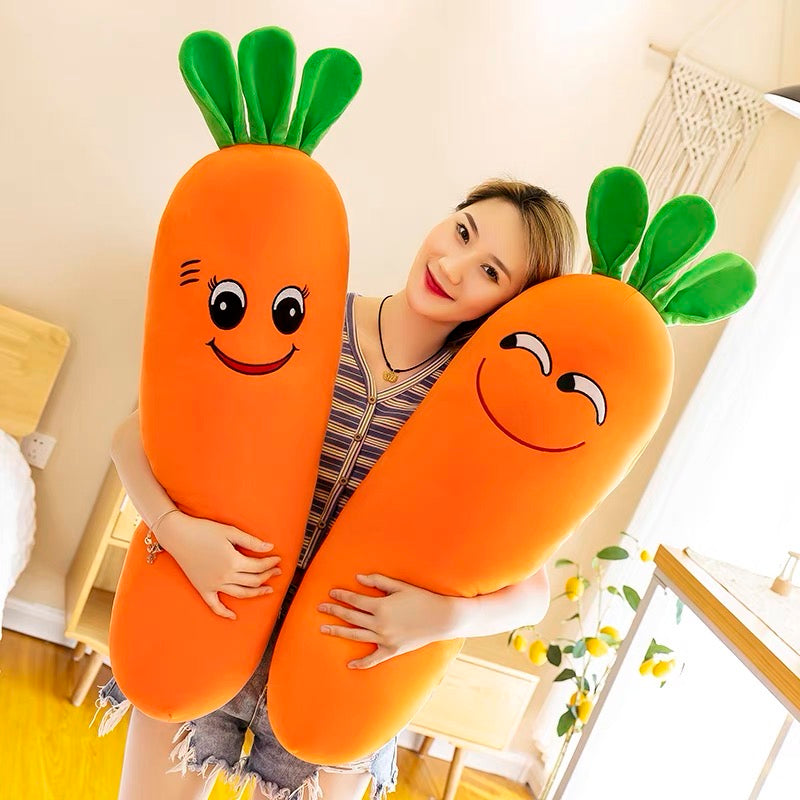 Cute Cheeky Funny Novelty Carrot Plush Cushion