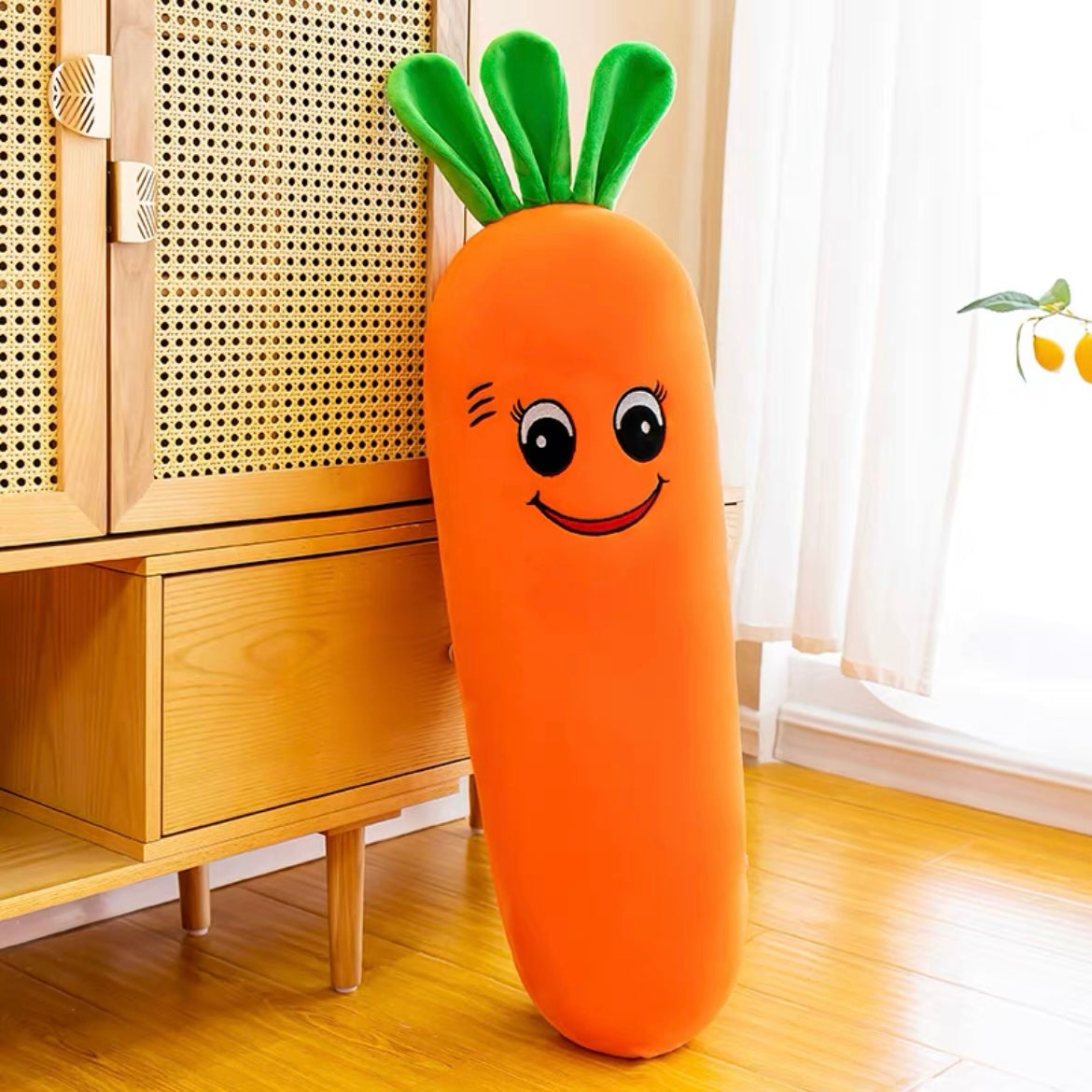 Cute Cheeky Funny Novelty Carrot Plush Cushion