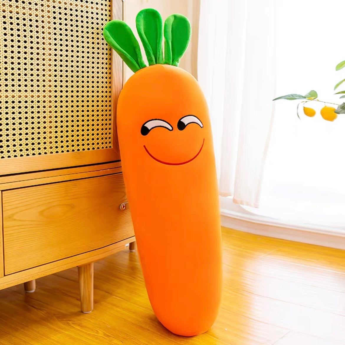 Cute Cheeky Funny Novelty Carrot Plush Cushion