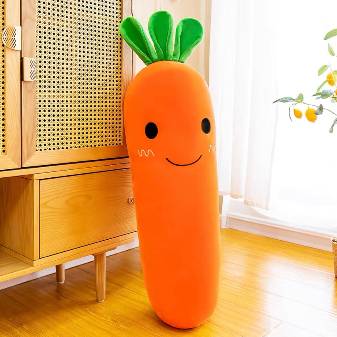 Cute Cheeky Funny Novelty Carrot Plush Cushion