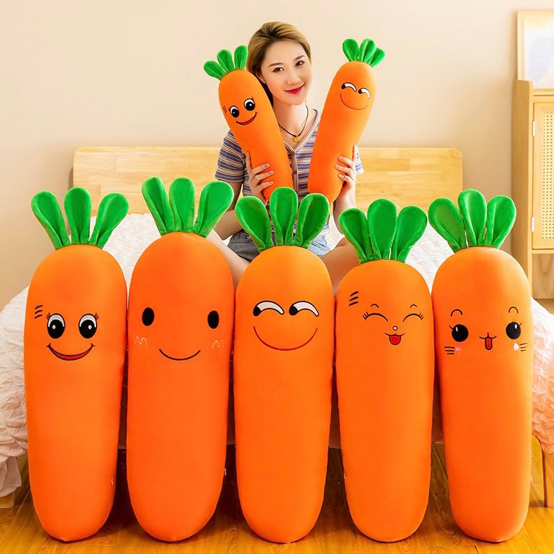 Cute Cheeky Funny Novelty Carrot Plush Cushion
