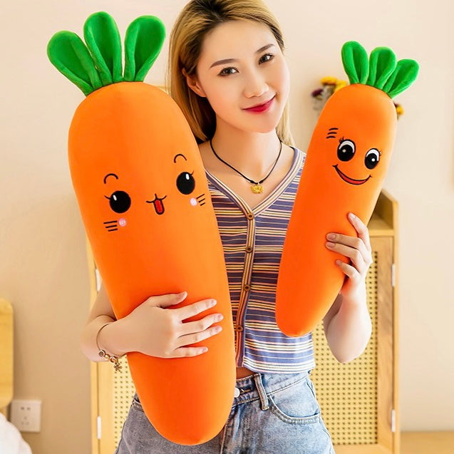 Cute Cheeky Funny Novelty Carrot Plush Cushion