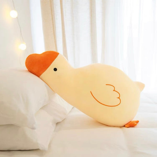 Kawaii Soft Stuffed Duckie Hanging Legs Seat Cushion Plush - Peachymart