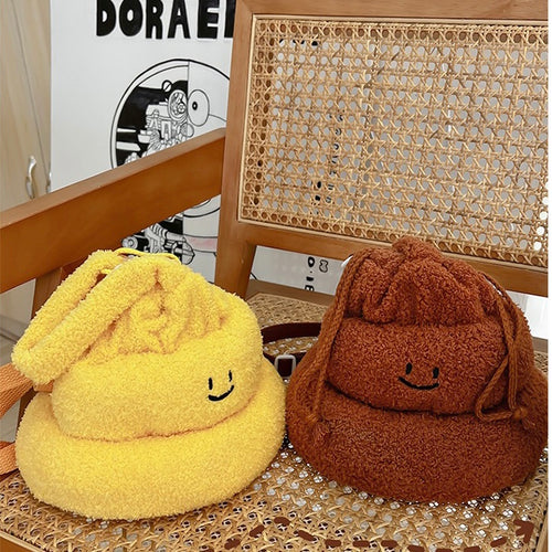 Cute Smiley Poop Emoji Mini Cross Body Bag - Peachymart