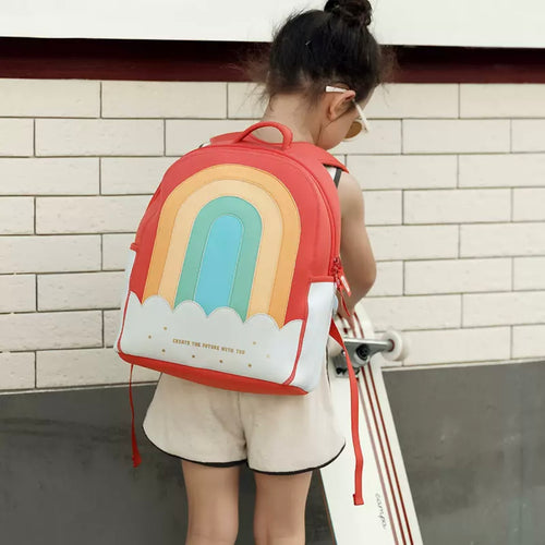 Cute Back to School Zoy Zoii Rainbow Back Protected Backpack