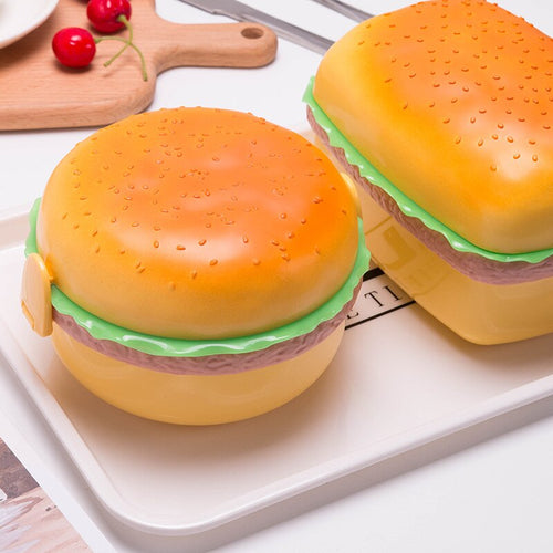 Hamburger Sandwich Thermal Food Container Lunch Box - Peachymart