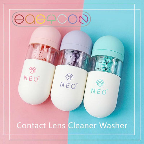 Portable Manually Contact Lens Cleaner Washer Case - Peachymart