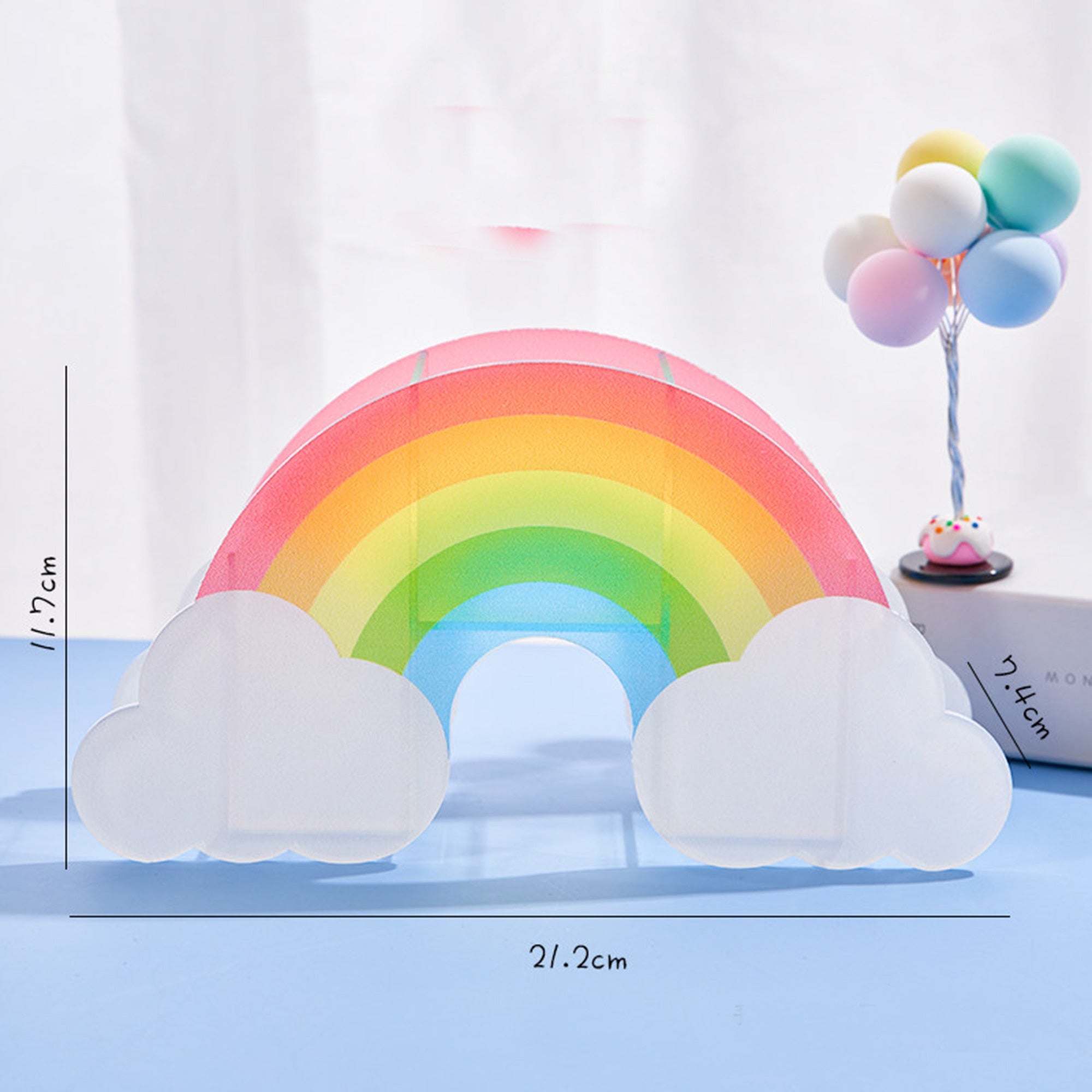 Creative Rainbow Foam Ball Stationery Box Pen Holder - Peachymart