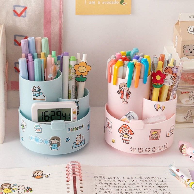 Kawaii Cute Pencil Pen Holder Pastel Pastel Decor Pencil 