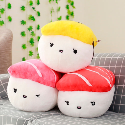 Cute Japanese Sushi Emoji Cushion Plushy - Peachymart