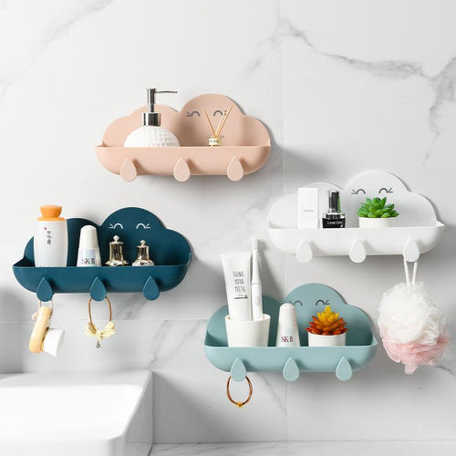 Cute Wall-Mounted Cloud Baby Bathroom Storage Box - Peachymart