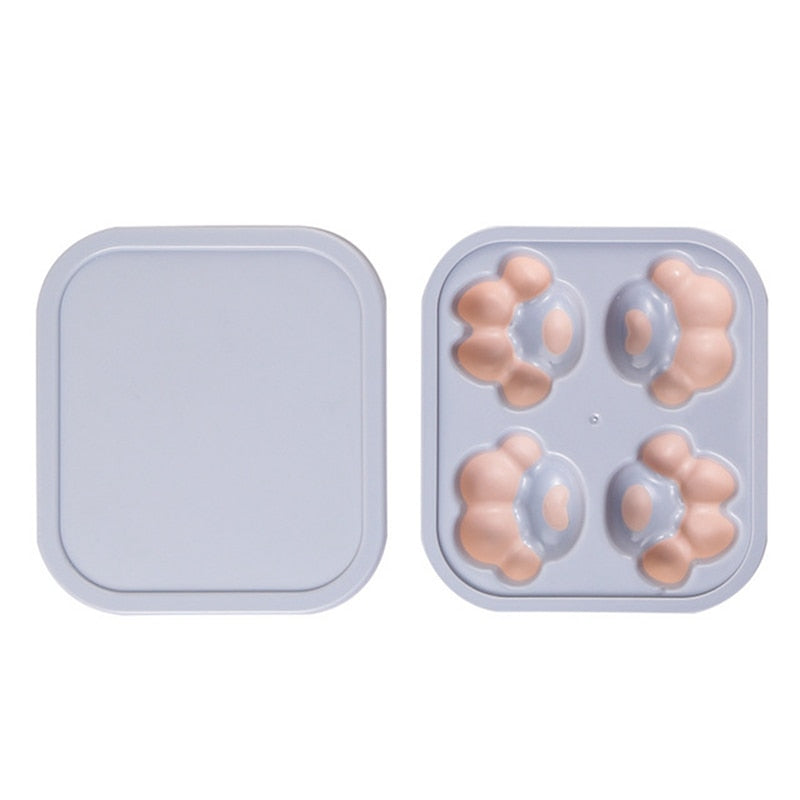 Cute Silicone Cat Paw Shaped Ice Cube/ Chocolate Tray Mold - Peachymart
