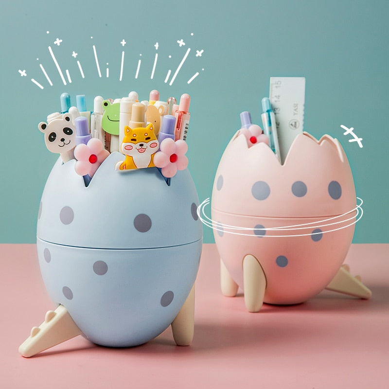 Kawaii Rotating Cute Sticker Stationery and Pen Organiser Holder -  Peachymart