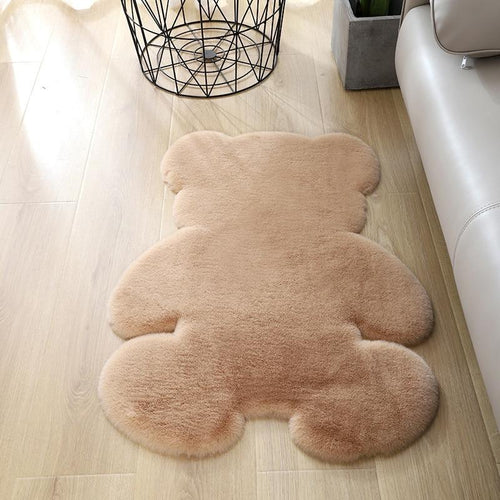 Super Soft Cozy Antiskid Fluffy Bear Shape Rug Carpet - Peachymart