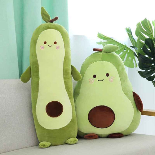 Cute Avocado Fruit Cartoon Cushion Plushy - Peachymart