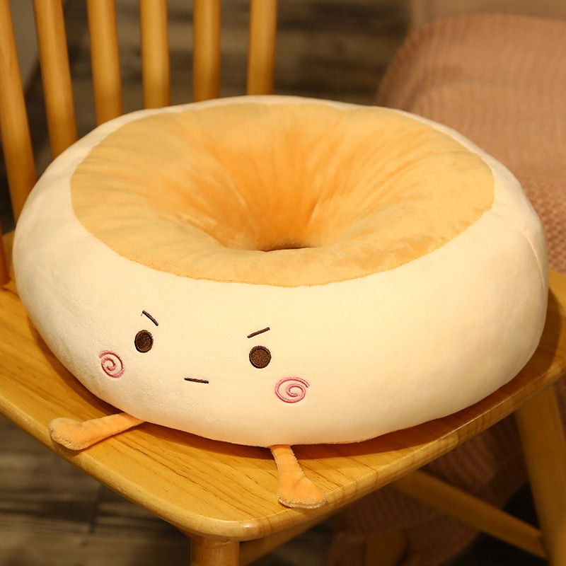 Kawaii Soft Stuffed Duckie Hanging Legs Seat Cushion Plush - Peachymart