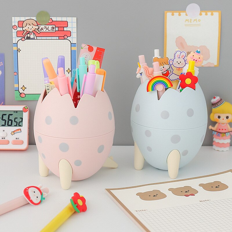 Kawaii Rotating Cute Sticker Stationery and Pen Organiser Holder -  Peachymart