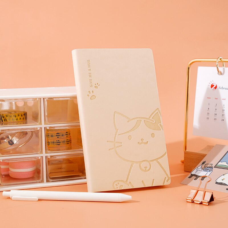 Kawaii Cartoon Animal Leather Cover Journal Notebook Sketchbook