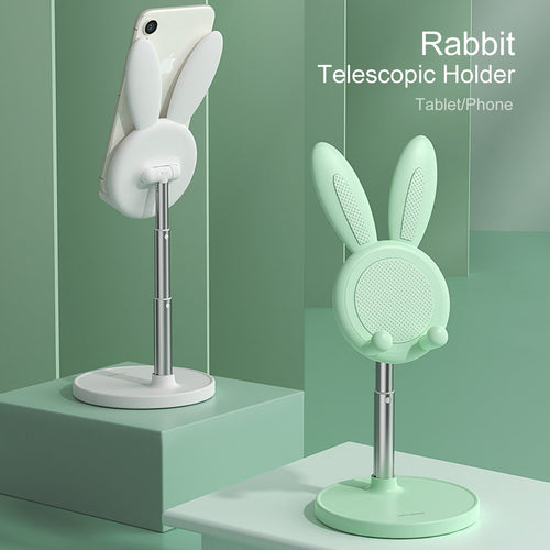 Cute Bunny Rabbit Desktop Phone Stand - Peachymart