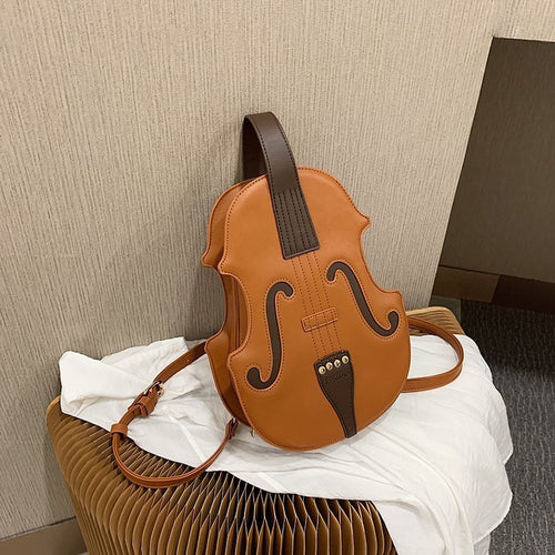 Cute 3D Violin Shape Mini Bag Pack - Peachymart