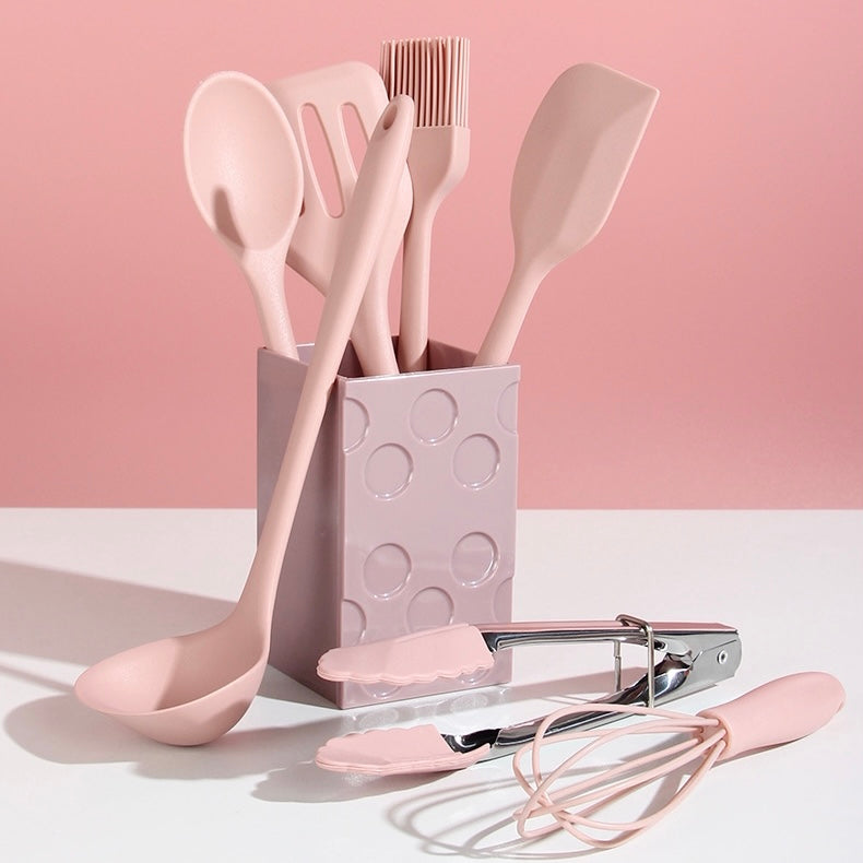 Cute Pastel Colour 8 Piece Set Kitchenware Cooking Utensils