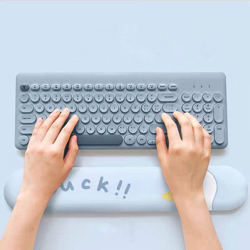 Cute 3D Pastel Blue Baby Duck Mouse Pad
