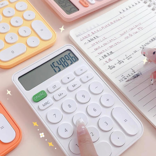 Cute Pastel Candy Color Hand Size Mini Calculator - Peachymart