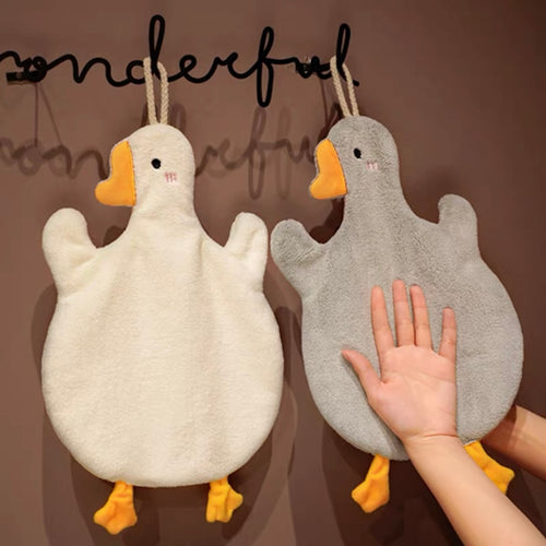 Cute Chubby Duck Shape Hand Wiping Towel - Peachymart