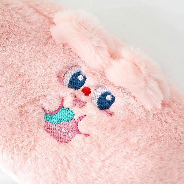 Cute Kawaii Korean Style Fluffy Eating Animal Pencil Case - Peachymart