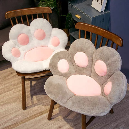 Cute Kawaii Cat Paw Soft Plush Sitting Cushion - Peachymart