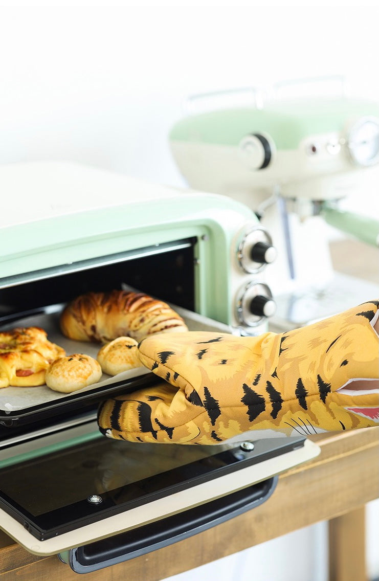 Cute Kawaii Cat Paw Heat Resistant Oven Mitts - Peachymart