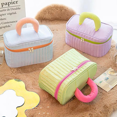 Kawaii Squishy Bubble Pastel Colour Cosmetic Bag - Peachymart