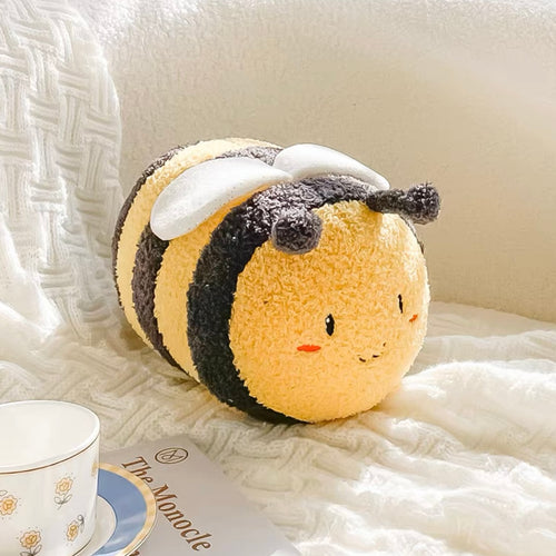Cute Smiley Bumble Bee Cushion Plush - Peachymart