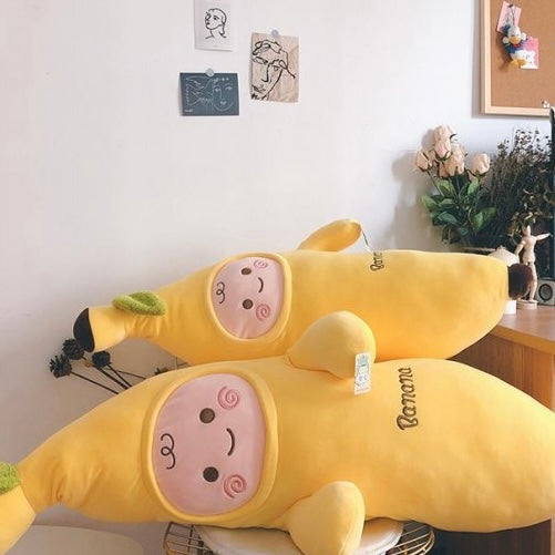 Banana Plush Stuffed Toys, Cute Plush Banana Cushion