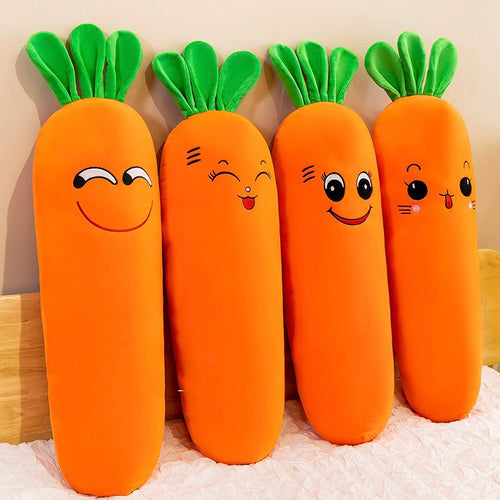 Cute Cheeky Funny Novelty Carrot Plush Cushion - Peachymart
