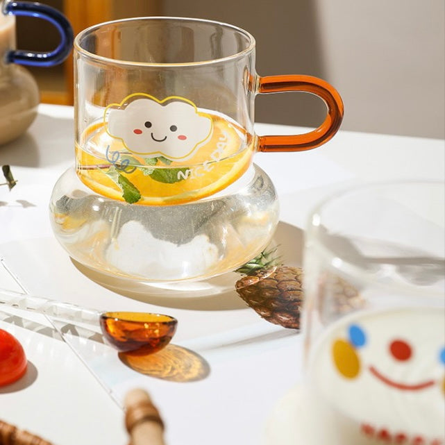 Cute Korean Style Glass Cup