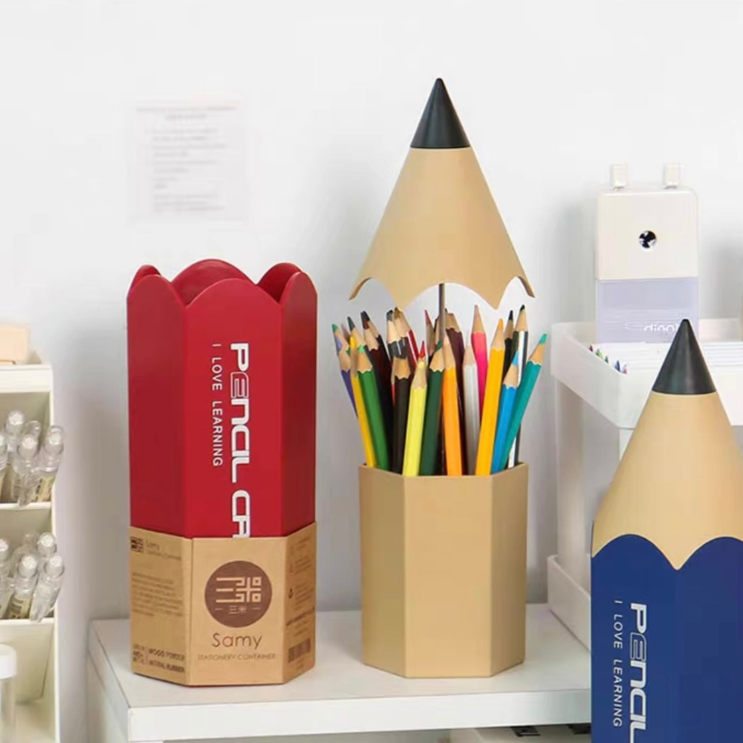 Cute Giant Crayon Pencil Desk Accessories Holder - Peachymart