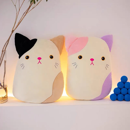 Cute Kawaii Soft Squishy Plushie Stuffed Animal Cat Pillow - Peachymart
