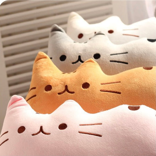 Cute Kawaii 5 Colour Cat Plush Animal Doll - Peachymart